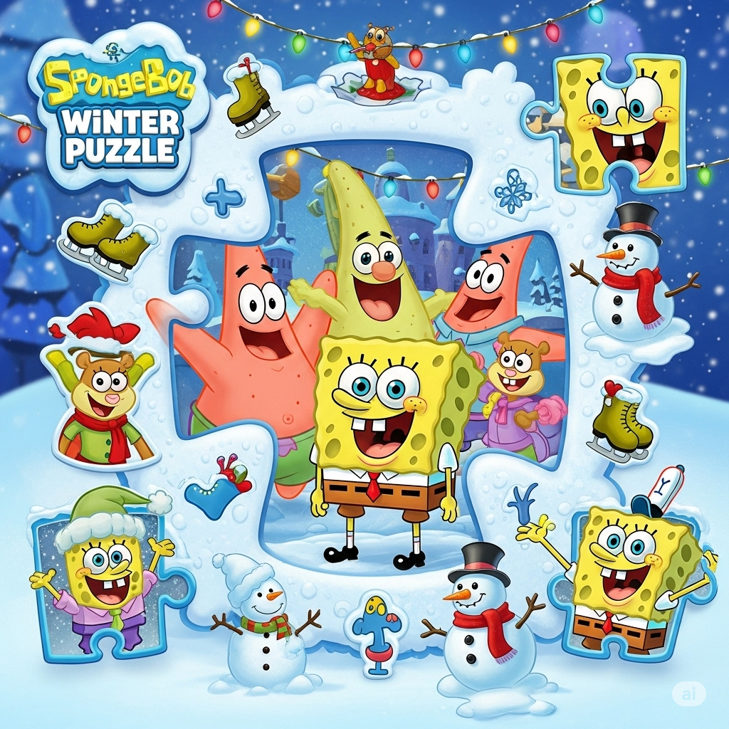 SpongeBob Winter Puzzle