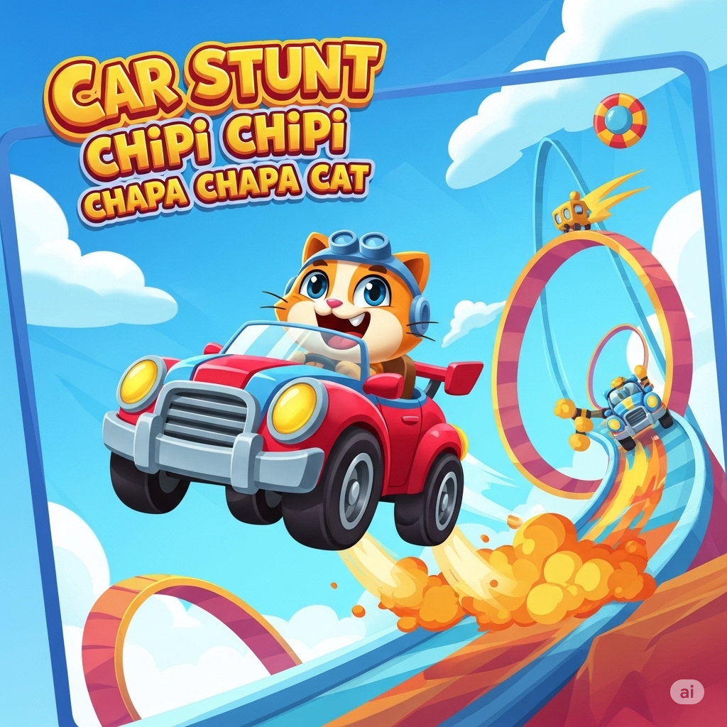 Car Stunt Chipi Chipi Chapa Chapa Cat
