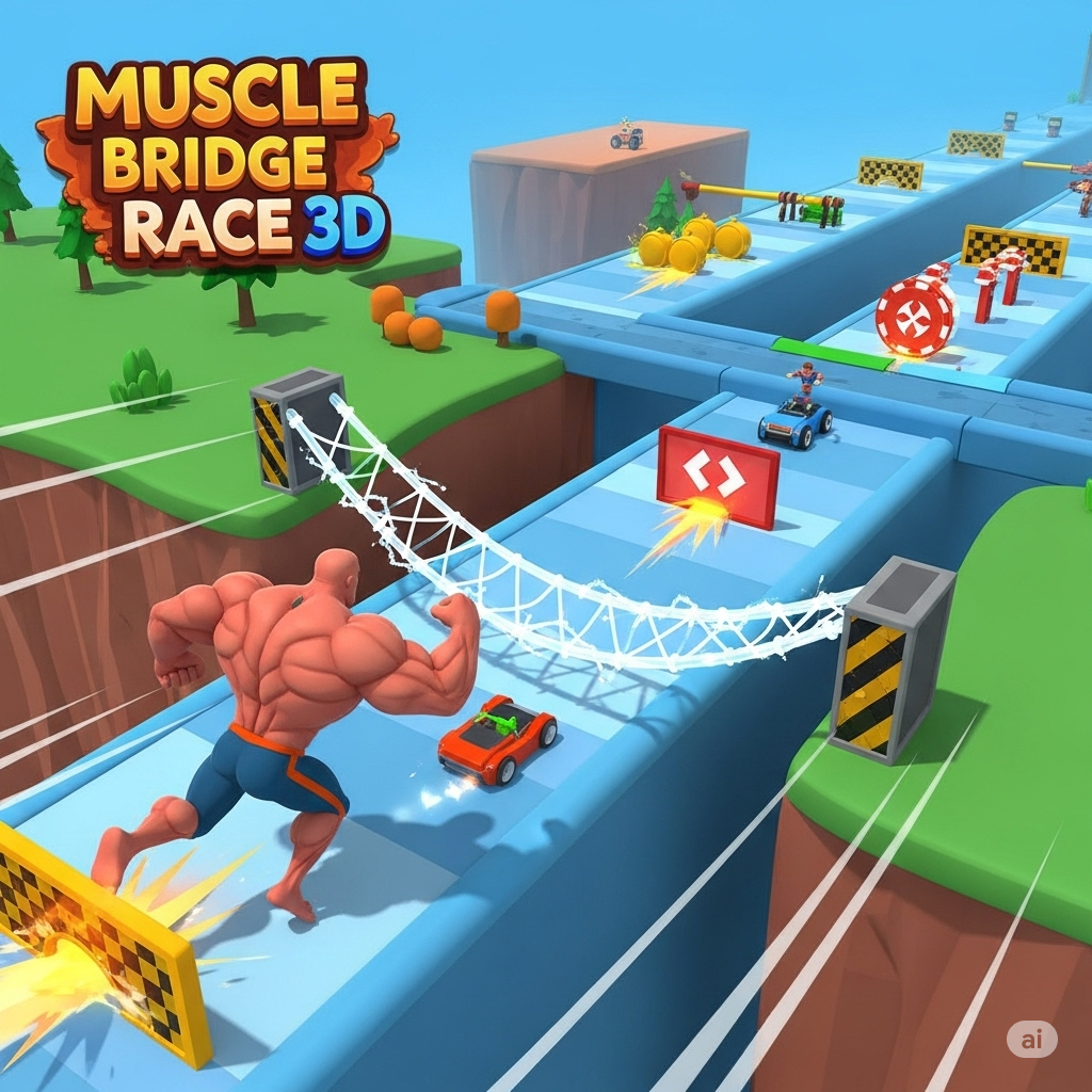 Muscle Bridge Race 3d