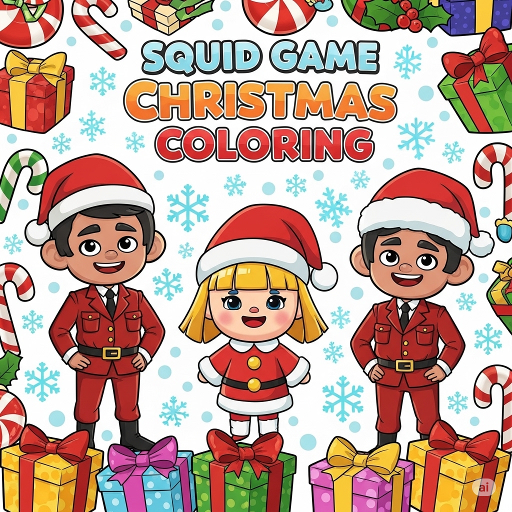 Squid Game Christmas Coloring